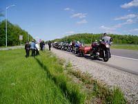 Waiting when Bear's bike broke down