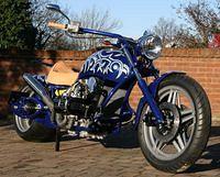 Goldwing at heart, but new frame, swingarm, tank, handlebars and mud guards