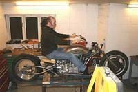 Early sit on and go brum sessions ... this is when we had the idea to make the tank out of a fender ...