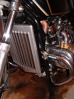 Copper radiator screen with aluminum grill