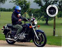 Andrew arriving at the 2005 British Treffen on his 1100