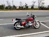 My Bike on main road through Gunsan