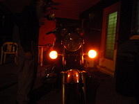 Front Left turn signal (on)
