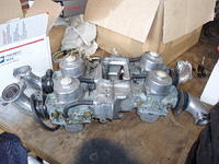 Carburators were previously rebuilt, so just set aside