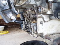 Bolt removed and area cleaned up