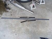 These upper frame bars are not long enough, I will have to fabricate some from this bar stock