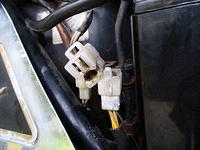 The stator connector, melted badly