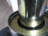 Seal seated, with groove for circlip clear