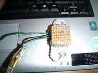 Same basic circuit attached to heatsink