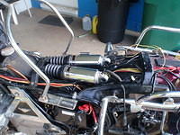 Shocks filled and reattached to air lines