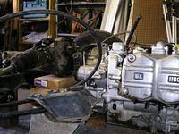 engine output shaft rear engine mount