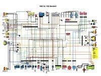 1983 GL1100 Standard Colour Schematic