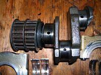 Bend_In_Crank.jpg

You can clearly see that the crank is bent.  I had a hard time getting the connecting rod out of this one. 