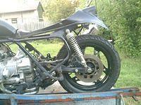 Superwing caferacer rear progress tunable shocks CX-Turbo rear 3 spoke comstar rim
