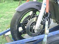 CX-Turbo rim CB750 '81 front fender