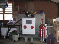 My homemade sandblaster and blasting pot