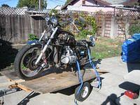 A 10 minute ramp made from gate hinges and scrap wood