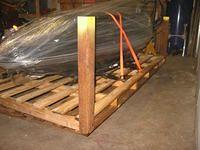 Strapped and wrapped in transit to Albuquerque