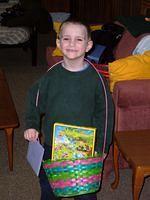Kory with his Easter Basket