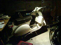 super secret next project, '79 vespa p200e