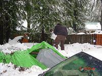 Bike is underneath my trusty neighbor!