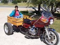 Susan's trike with rumble seat installed