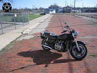 1982 GL1100 on cobblestone