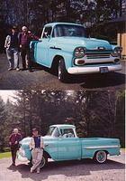 The incubator. '58 chev apache fleetside street rod.
AKA "COW-vette"