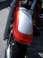 Front fender striping.