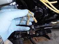 Stator wires removed from connector