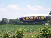 Honda Homecoming  2005... Good Year Blimp readying for takeoff