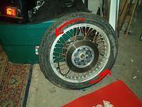 Left Front Side Off Bike