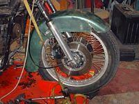 Fitting New Front Fender, All Skins Getting New Paint, Frame Work Planned