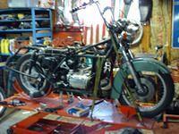 Tearing Her Down For New Motor And Frame Work