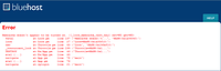 bluehostCpanelDown