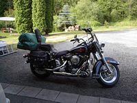 Brent's Harley loaded for Do Wa Ditty 2001