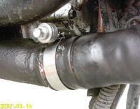 LH muffler clamp rear look