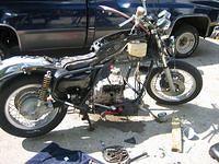 The begining, the bike was rotting away in my buddies parents barn lot