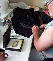 CUTTING BLACK CUSTOM FABRIC