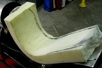 MEASURE FOAM AND MARK TO PLACE ON GLUED TIN DECK