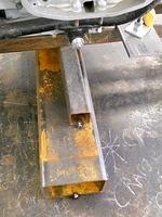 NOW WE ARE READY TO REPLACE JIG STANDS WITH HEAVY STEEL AND WELD TO THE TABLE LEVEL-NOTHING MOVES NOW