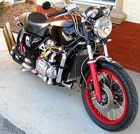 PUSHED THE HORSE OUT OF THE SHOP FOR MOTOR WORKING SPACE TODAY