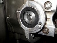 a look at the new worked cam off right side of motor for distributor