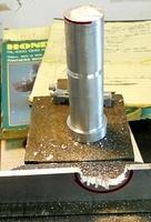 cutting out bracket brace for tack mount